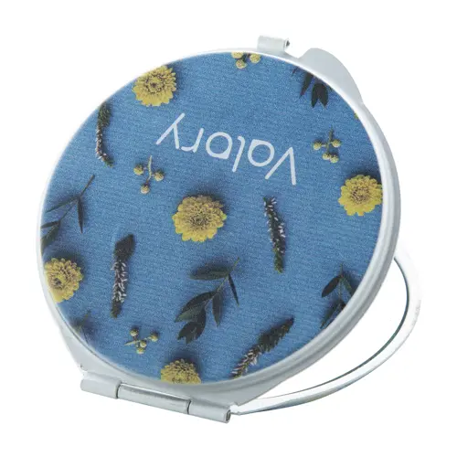 Specchio tascabile in alluminio