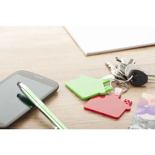Portachiavi a forma di casa in plastica