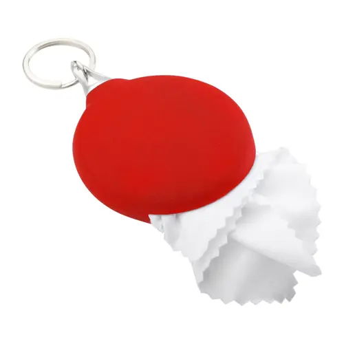 Panno per la pulizia degli occhiali in microfibra 130×180mm con portachiavi 