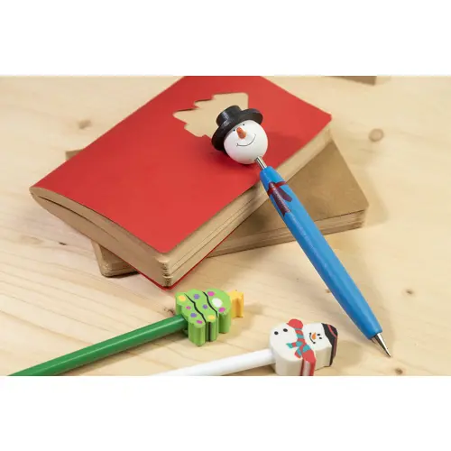 Penna a sfera natalizia refill blu