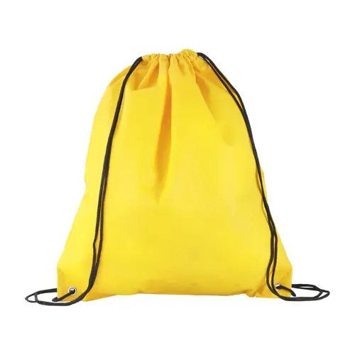 Sacca in TNT con lacci e chiusura a coulisse in diverse colorazioni da 80gr 36X42cm