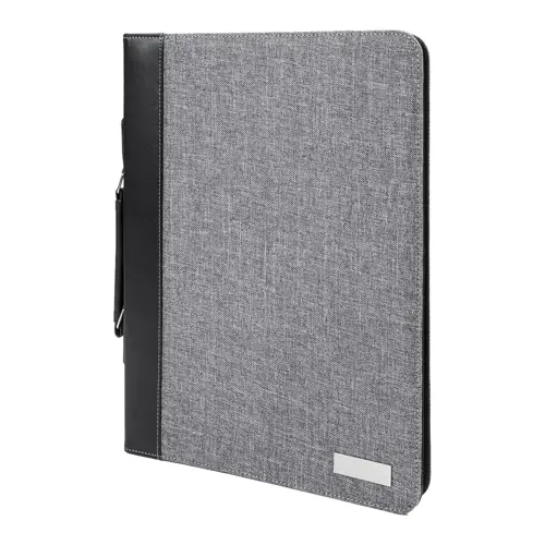 Cartella con maniglia per il trasporto porta documenti e blocco appunti in formato A4 calcolatrice e tasche interne