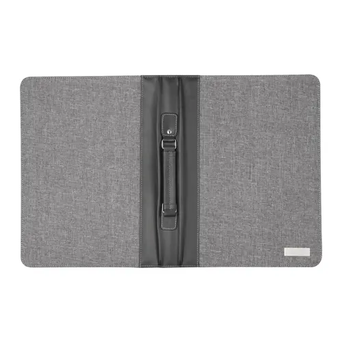 Cartella con maniglia per il trasporto porta documenti e blocco appunti in formato A4 calcolatrice e tasche interne