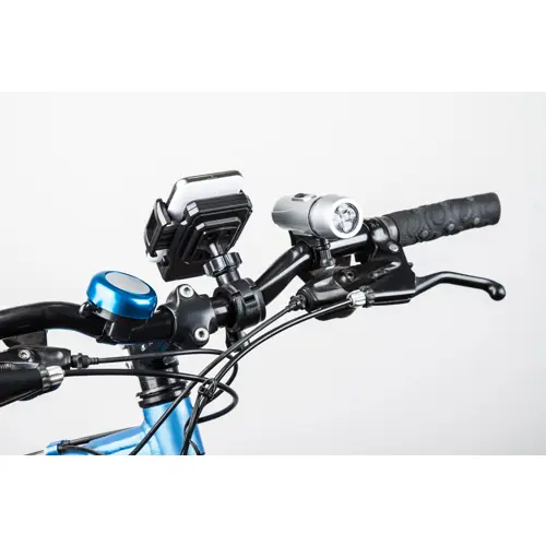 Set accessori bicicletta con copri maniglie, reggisella, luci posteriore e anteriore a led