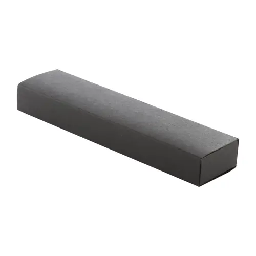 Penna a sfera in alluminio in confezione regalo nera refill blu