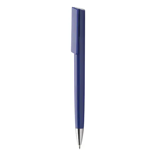 Penna a sfera in plastica meccanismo a scatto refill blu