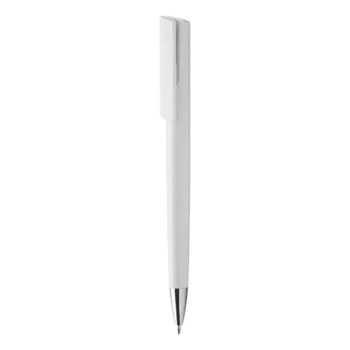 Penna a sfera in plastica meccanismo a scatto refill blu