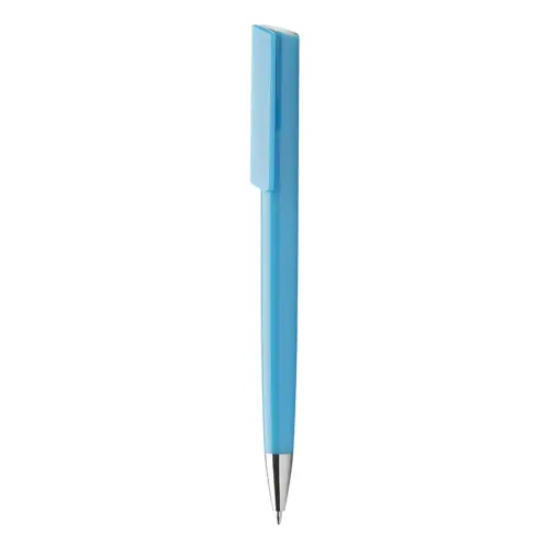 Penna a sfera in plastica meccanismo a scatto refill blu