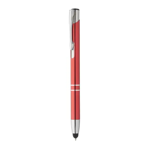Penna a sfera in alluminio disponibile in diversi colori con punta touch e meccanismo a scatto a refill blu