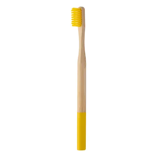 Spazzolino da denti in bambù con setole colorate