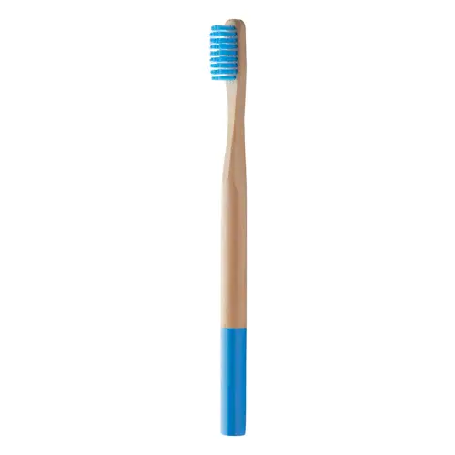 Spazzolino da denti in bambù con setole colorate