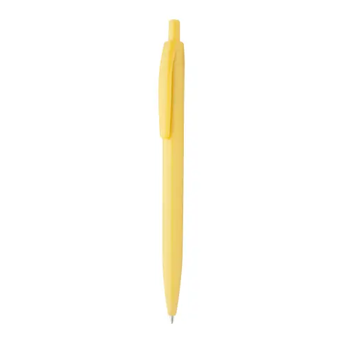 Penna a sfera in plastica colorata con meccanismo a scatto e refill nero