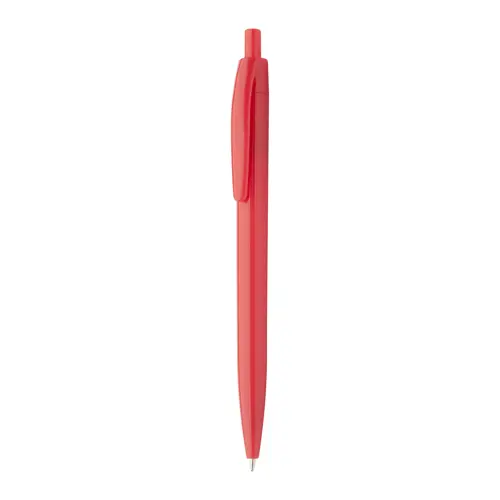 Penna a sfera in plastica colorata con meccanismo a scatto e refill nero