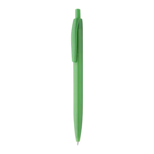 Penna a sfera in plastica colorata con meccanismo a scatto e refill nero