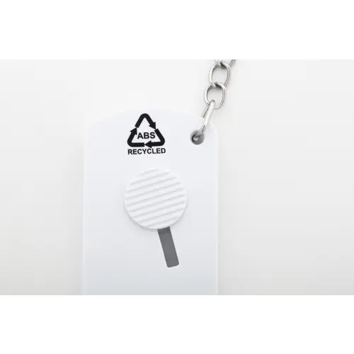 Portachiavi con tagliacarte in plastica ABS riciclata e acciaio