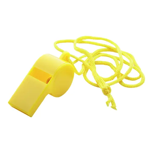 Fischietto in plastica con cordoncino