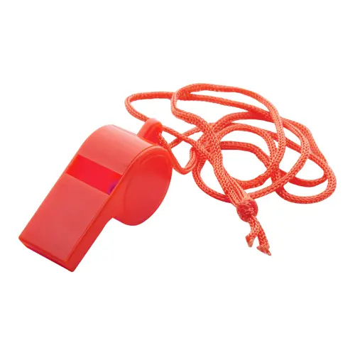 Fischietto in plastica con cordoncino