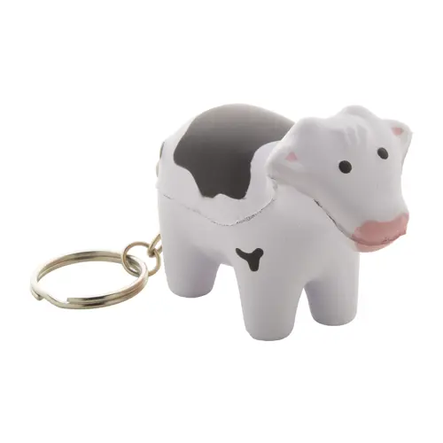 Portachiavi antistress a forma di mucca