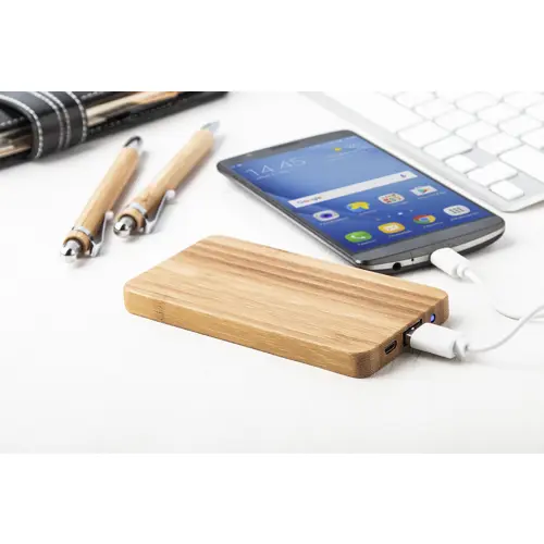 Power bank in bambù da 4000mAh
