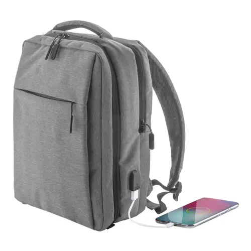 Zaino porta pc da 15" in poliestere 400D con organizer interno e aggancio trolley