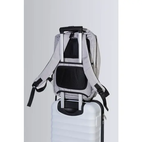 Zaino porta pc da 15" in poliestere 400D con organizer interno e aggancio trolley