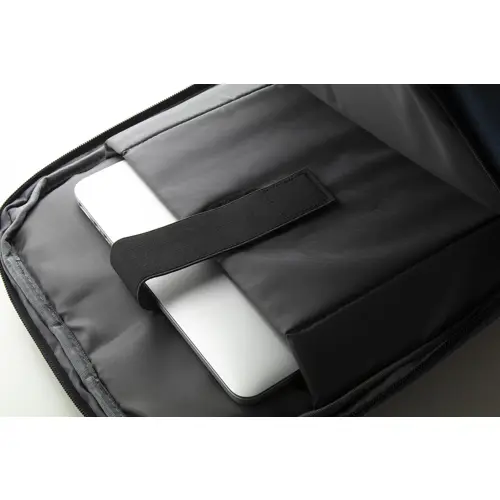 Zaino porta pc da 17" in poliestere 400D con tasca antitaccheggio e aggancio trolley