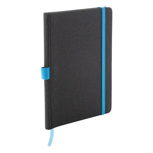 Block notes A5 con copertina in pelle PU e 96 fogli a righe e con elastico segnalibro e portapenne in coordinato