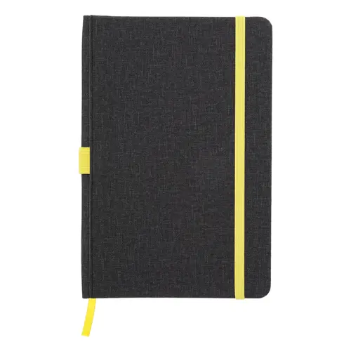 Block notes A5 con copertina in pelle PU e 96 fogli a righe e con elastico segnalibro e portapenne in coordinato