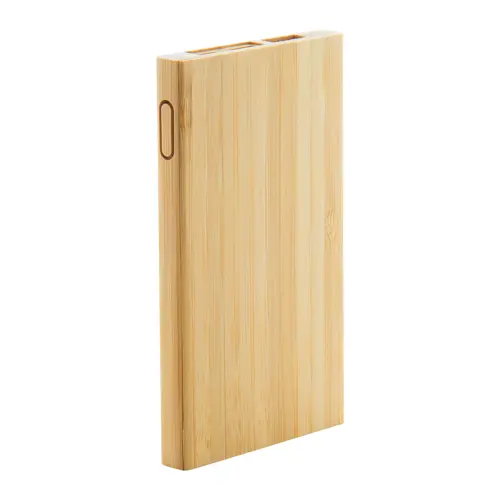 Power bank in bambù e con porte USB-C da 4000mAh