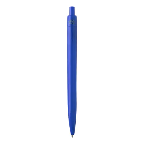 Penna a sfera in plastica con trattamento antibatterico e con meccanismo a scatto refill blu