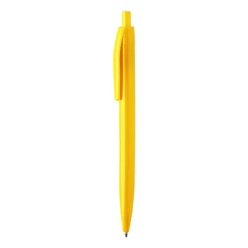Penna a sfera in plastica con trattamento antibatterico e con meccanismo a scatto refill blu
