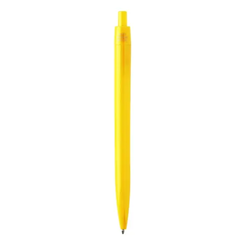 Penna a sfera in plastica con trattamento antibatterico e con meccanismo a scatto refill blu