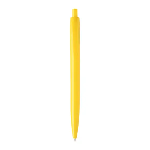 Penna a sfera in plastica con trattamento antibatterico e con meccanismo a scatto refill blu