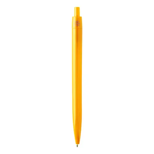 Penna a sfera in plastica con trattamento antibatterico e con meccanismo a scatto refill blu