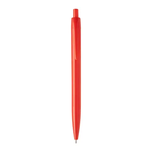 Penna a sfera in plastica con trattamento antibatterico e con meccanismo a scatto refill blu