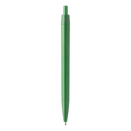 Penna a sfera in plastica con trattamento antibatterico e con meccanismo a scatto refill blu