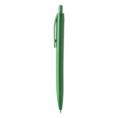 Penna a sfera in plastica con trattamento antibatterico e con meccanismo a scatto refill blu