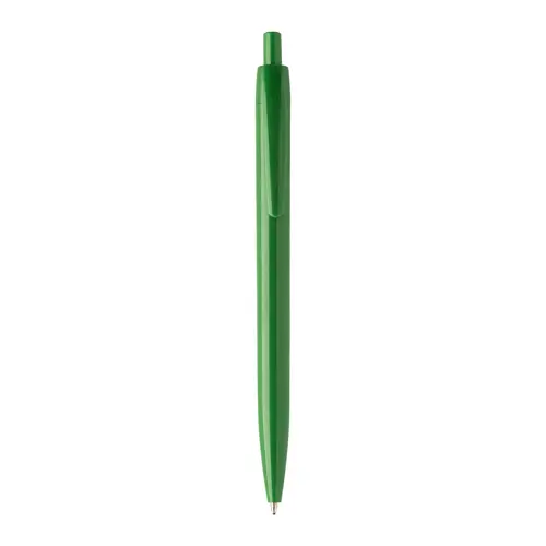 Penna a sfera in plastica con trattamento antibatterico e con meccanismo a scatto refill blu