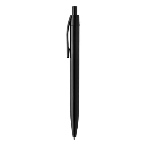 Penna a sfera in plastica con trattamento antibatterico e con meccanismo a scatto refill blu