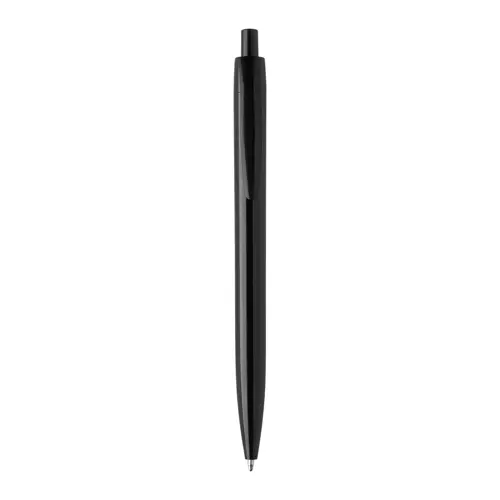 Penna a sfera in plastica con trattamento antibatterico e con meccanismo a scatto refill blu