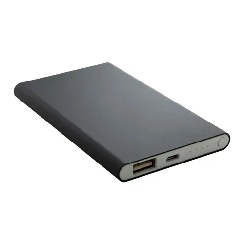 Power bank in alluminio in diverse colorazioni da 4000mAh