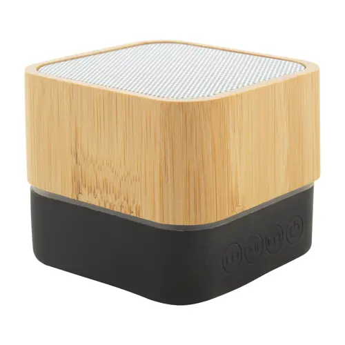 Cassa Bluetooth in bambù e gomma con batteria ricaricabile