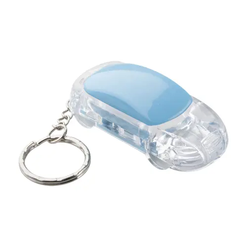 Portachiavi in plastica con led a forma di auto