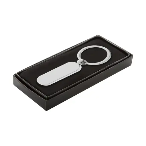 Portachiavi con placchetta in metallo