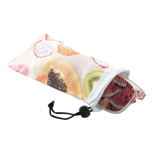 Astuccio per occhiali in microfibra da 170 gr personalizzabile ineramente solo su un lato