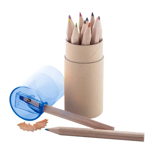 Set da 12 matite colorate con temperino