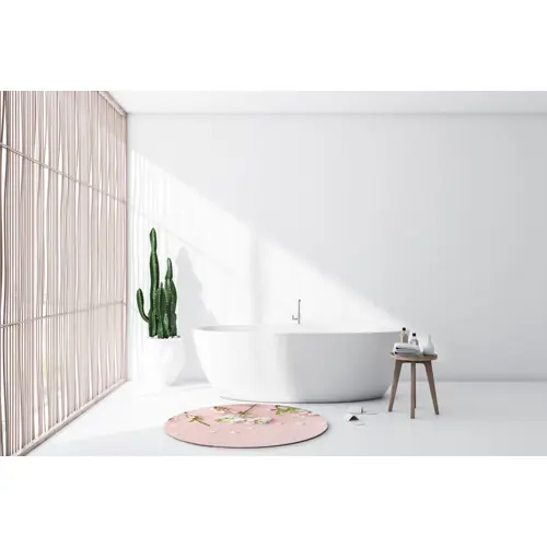 Tappeto da bagno rotondo personalizzabile in sublimazione
