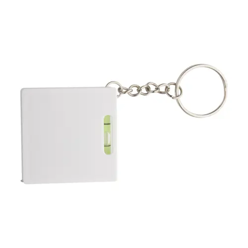 Metro a nastro con portachiavi e livella