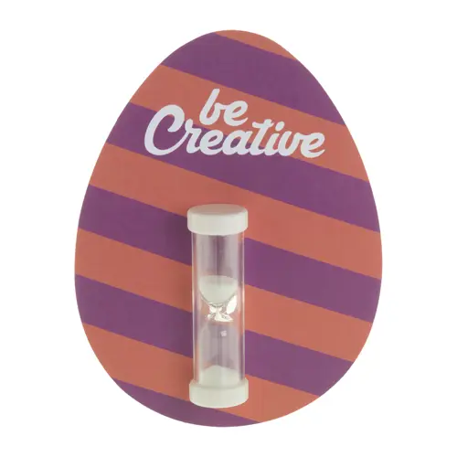 Clessidra con sabbia colorata e ventosa da 3 minuti