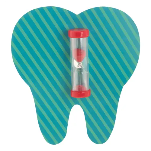 Clessidra con sabbia colorata e ventosa da 3 minuti